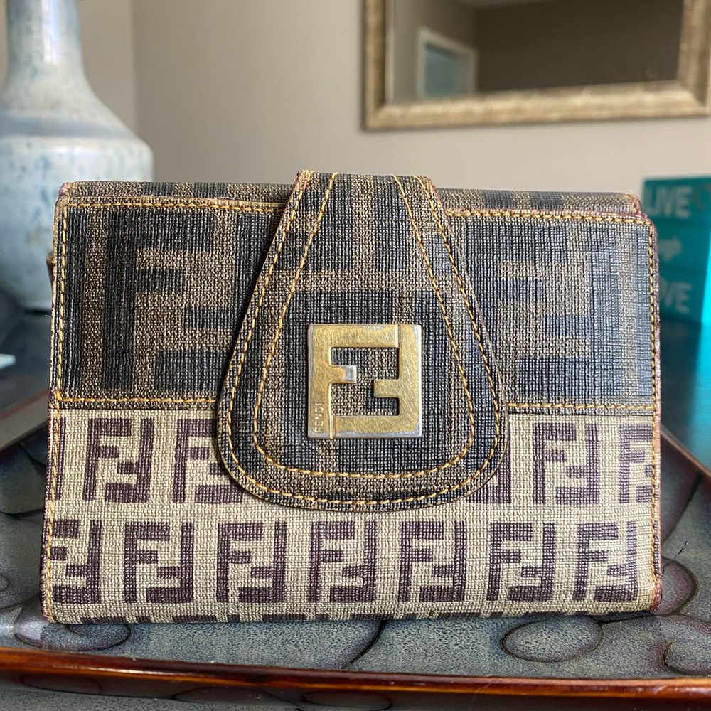 Fendi Zucca RARE Vintage Wallet